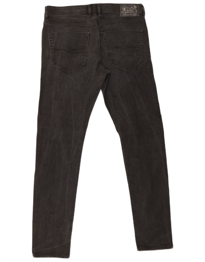 Diesel Mens Tepphar Carrot Slim Jeans W34 L32 Grey Cotton