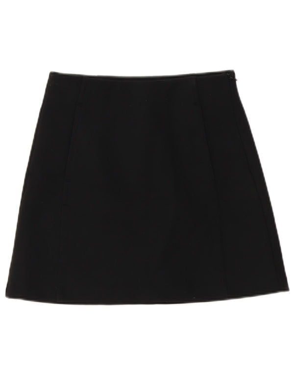 Zara Womens Mini Skirt XS W24 Black Polyester