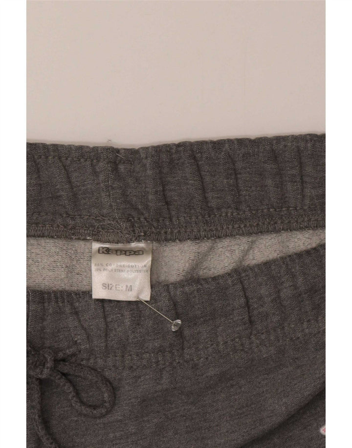 Kappa Womens Tracksuit Trousers UK 14 Medium Grey Flecked Cotton