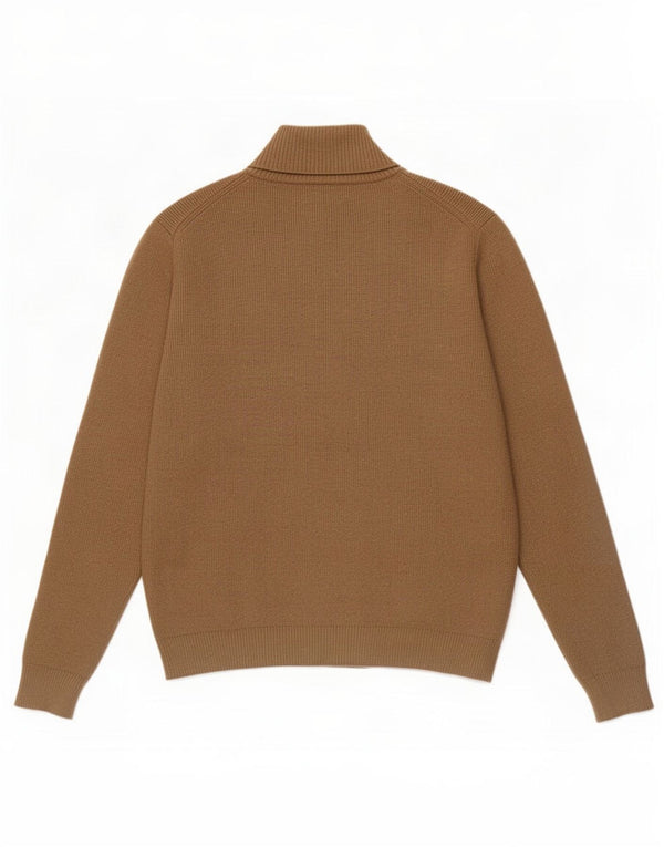Marks & Spencer Mens Cardigan Sweater Medium Beige Polyester