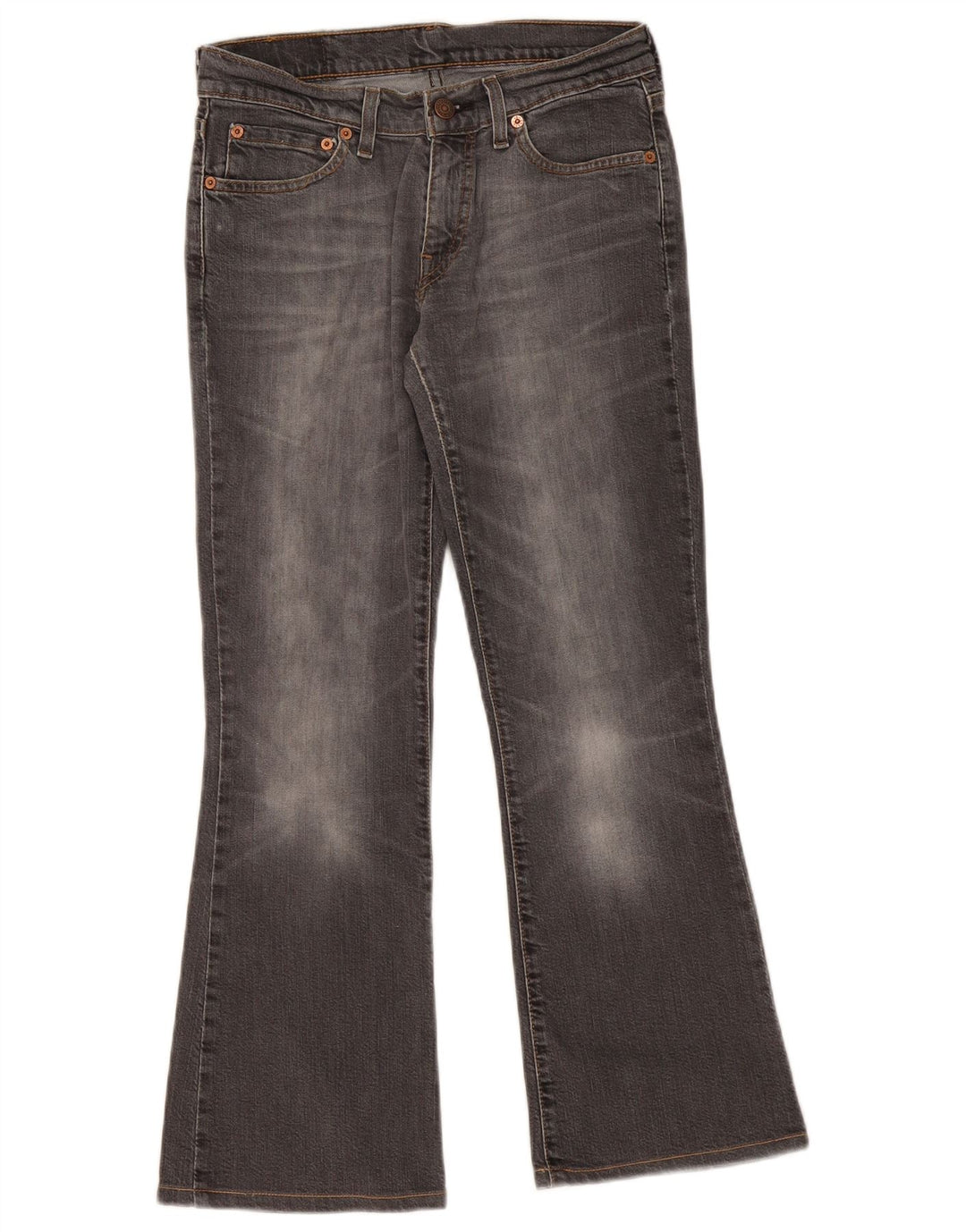 Levi's Womens 529 Bootcut Jeans W28 L28 Grey Cotton
