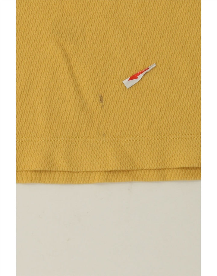 Massimo Dutti Mens Regular Fit T-Shirt Top Medium Yellow Cotton