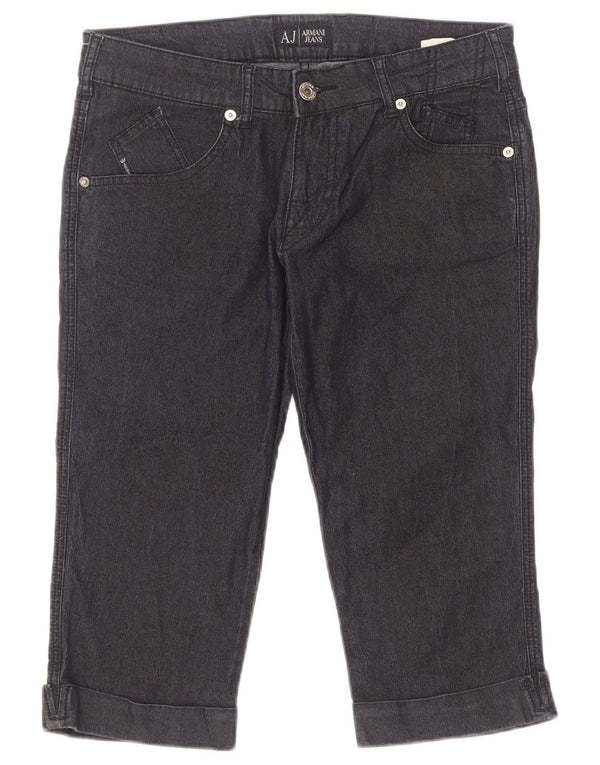 Armani Womens Bermuda Denim Shorts W29 L18 Navy Blue Cotton