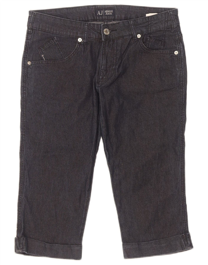 Armani Womens Bermuda Denim Shorts W29 L18 Navy Blue Cotton