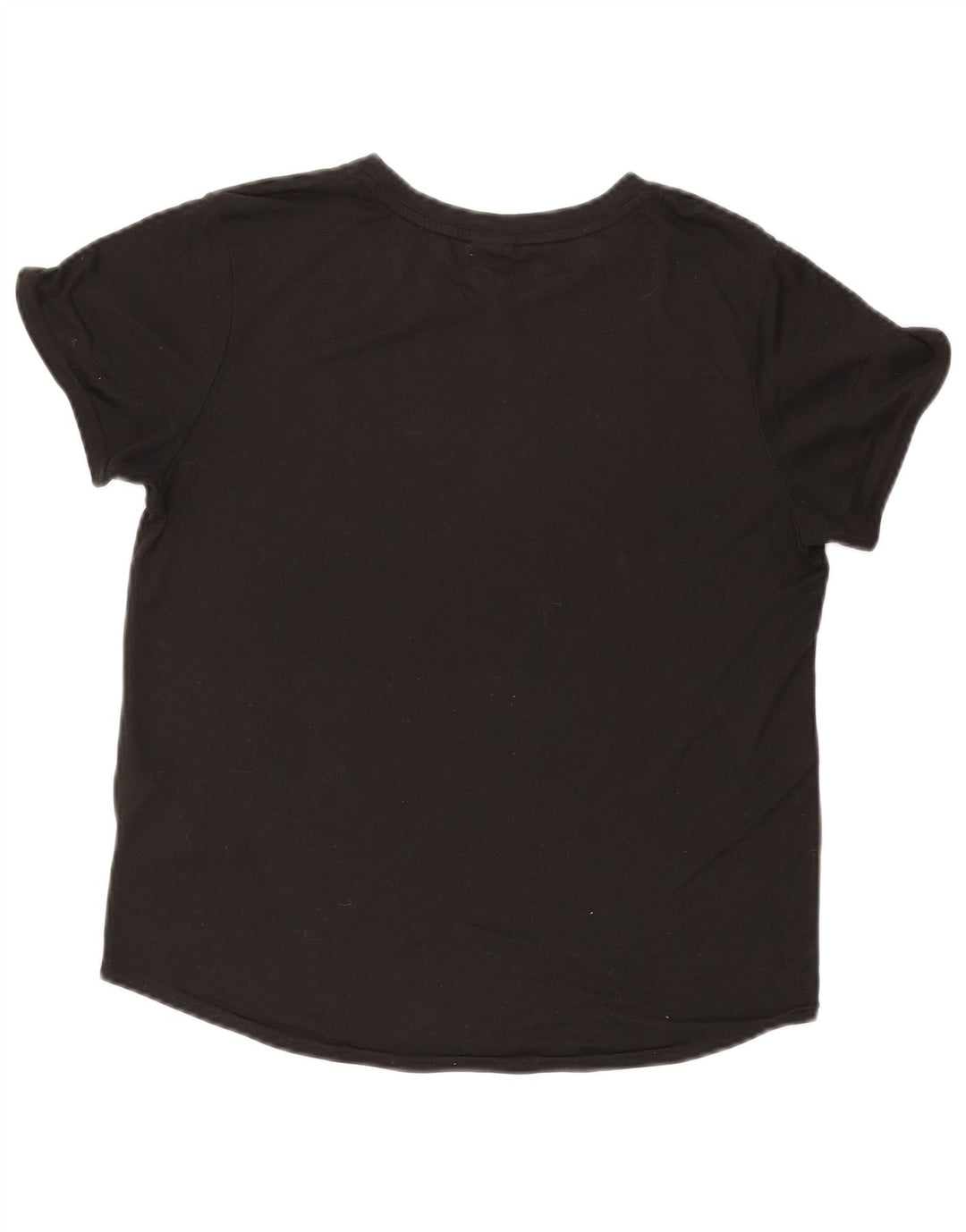 PUMA Womens Graphic T-Shirt Top UK 14 Medium Black Polyester