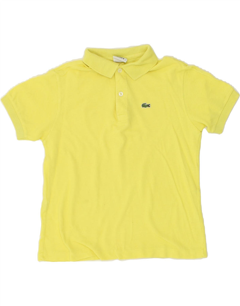 LACOSTE Boys Polo Shirt 11-12 Years Yellow Cotton | Vintage Lacoste | Thrift | Second-Hand Lacoste | Used Clothing | Messina Hembry 