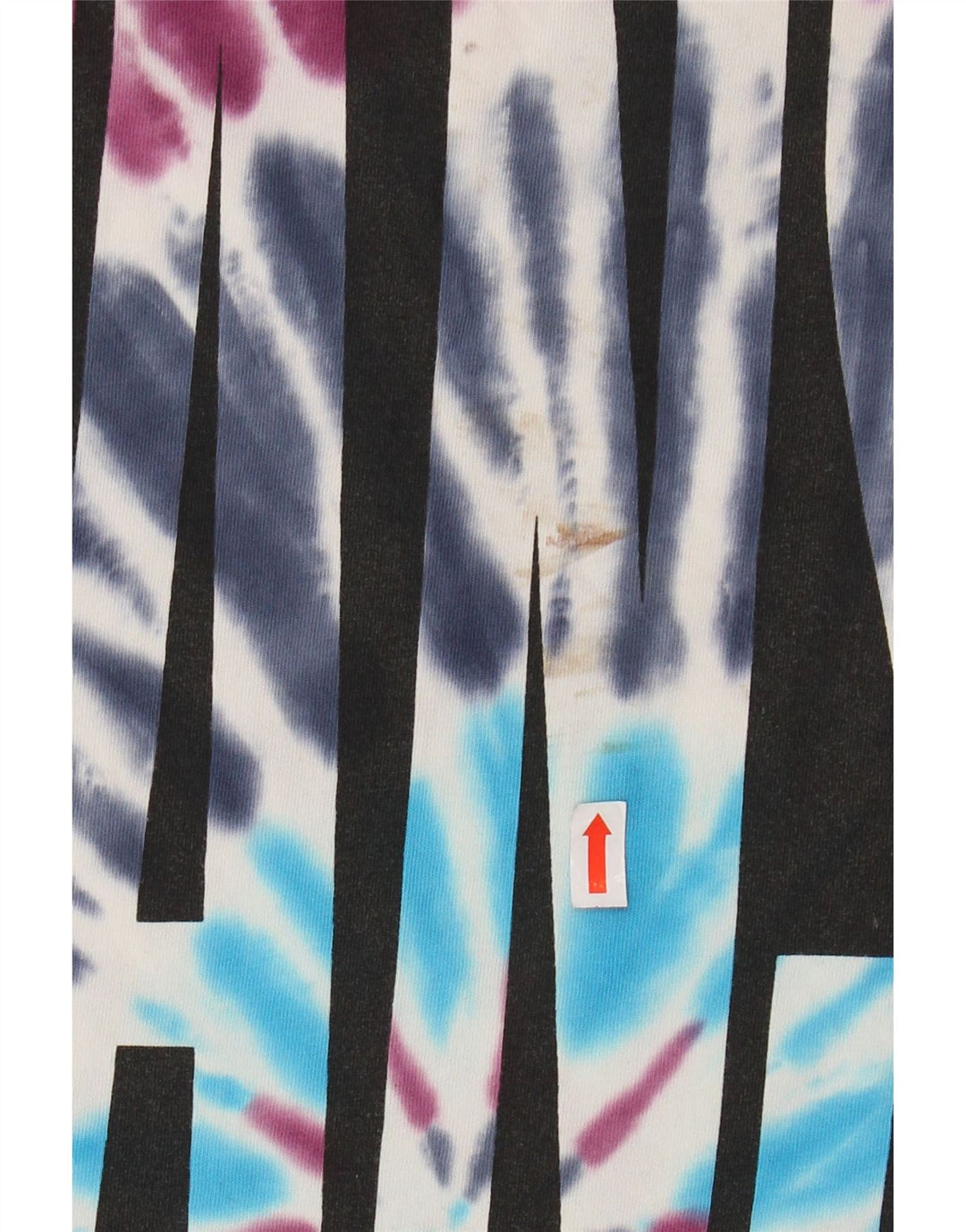 VANS Mens Graphic T-Shirt Top Medium Multicoloured Tie Dye Cotton