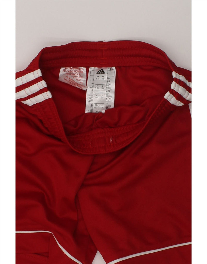 ADIDAS Boys Aeroready Graphic Sport Shorts 7-8 Years Red Polyester | Vintage Adidas | Thrift | Second-Hand Adidas | Used Clothing | Messina Hembry 