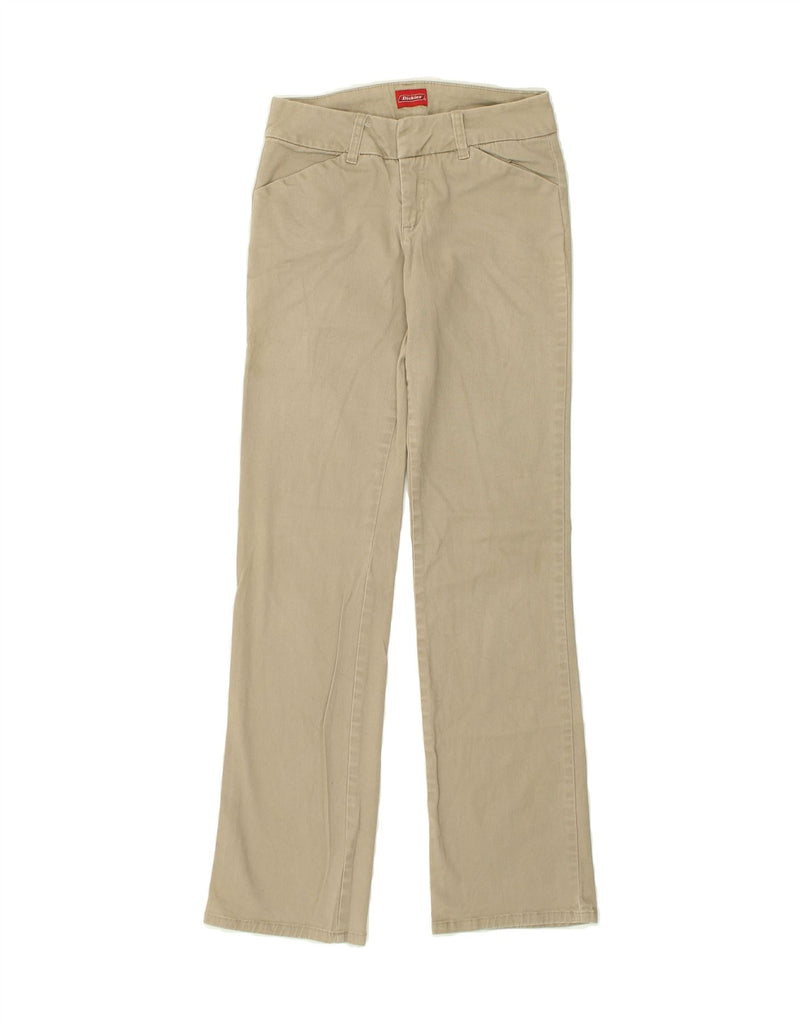 DICKIES Womens Straight Casual Trousers US 5 Small W27 L31 Beige Cotton | Vintage Dickies | Thrift | Second-Hand Dickies | Used Clothing | Messina Hembry 