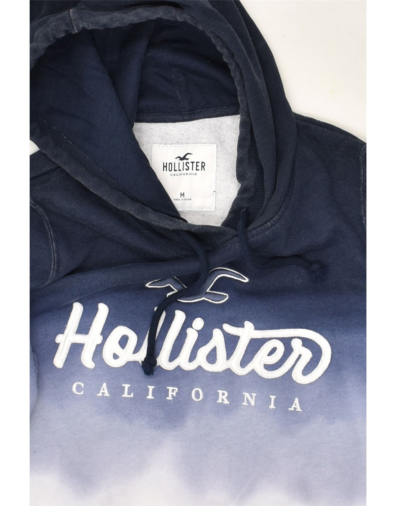 HOLLISTER Womens Graphic Hoodie Jumper UK 14 Medium Navy Blue Tie Dye | Vintage Hollister | Thrift | Second-Hand Hollister | Used Clothing | Messina Hembry 