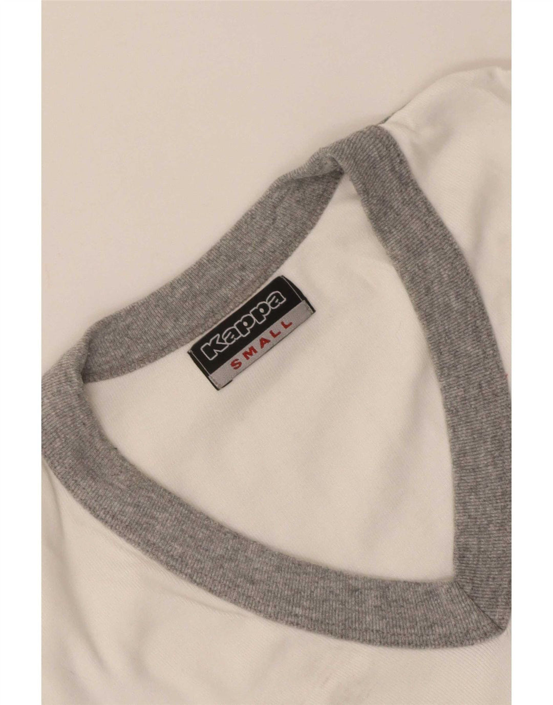 Kappa Womens T-Shirt Top UK 8 Small White Colourblock