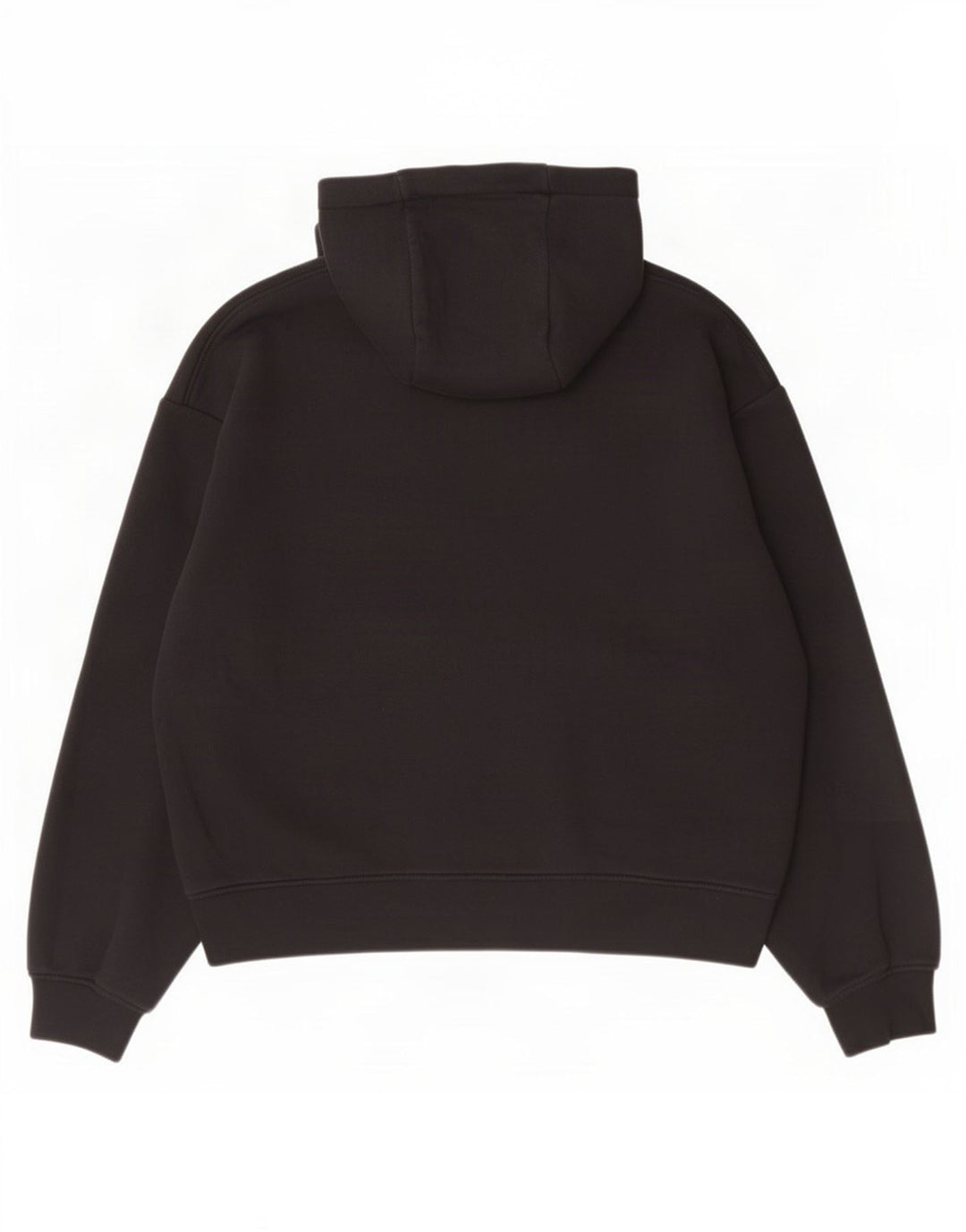 Zara Mens Hoodie Jumper Large Black Cotton