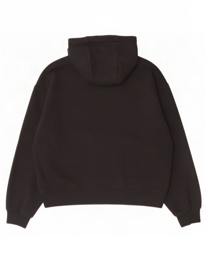 Zara Mens Hoodie Jumper Large Black Cotton