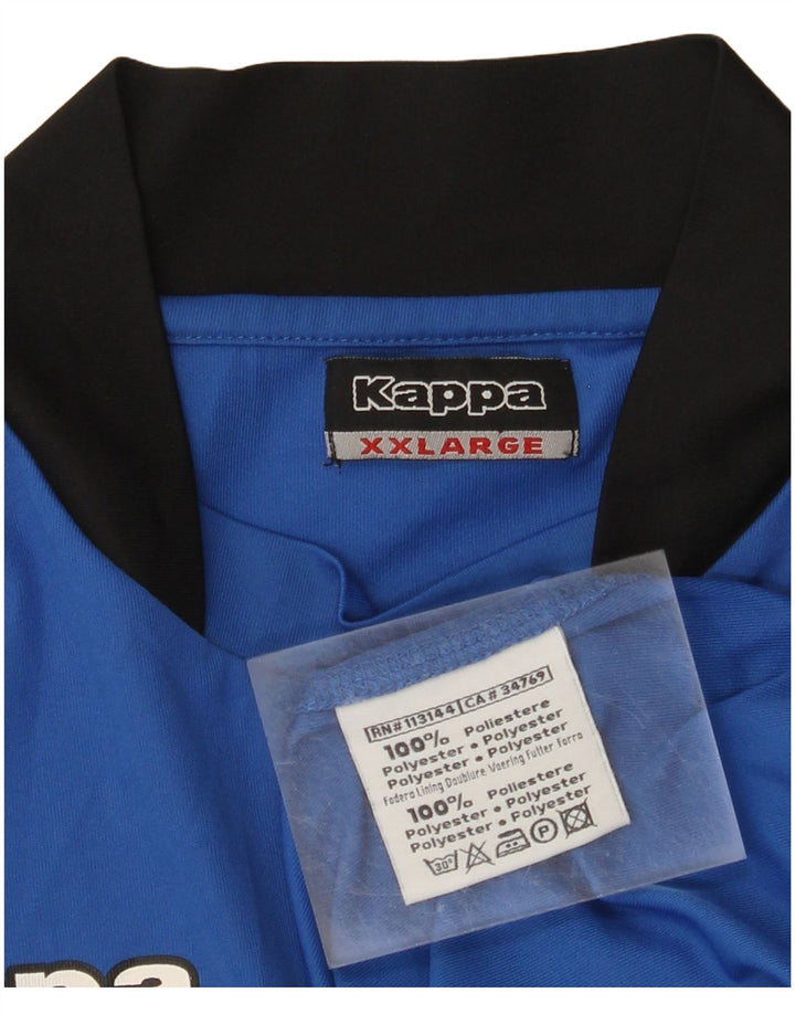 KAPPA Mens Graphic T-Shirt Top 2XL Blue Polyester
