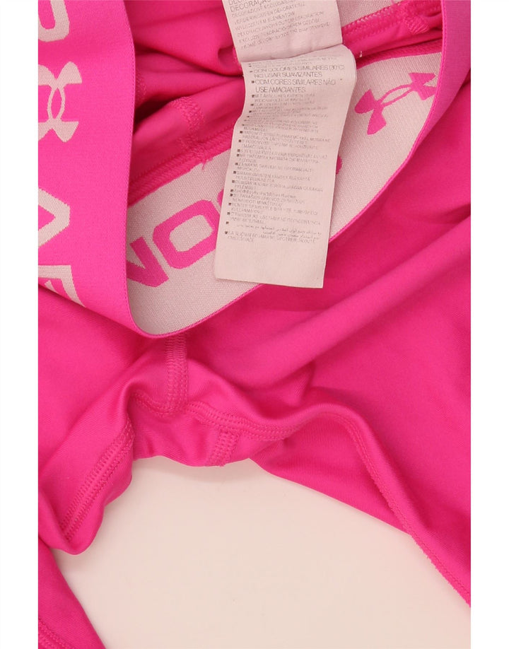 Under Armour Womens Graphic Leggings UK 8 Small  Pink Polyamide