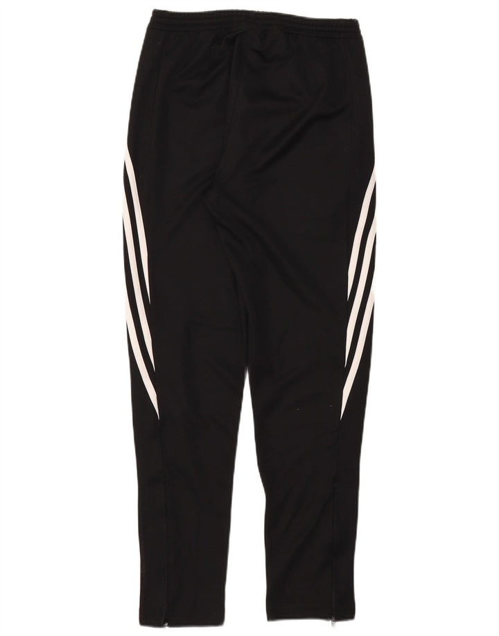 Adidas Boys Climalite Tracksuit Trousers 13-14 Years Black Polyester