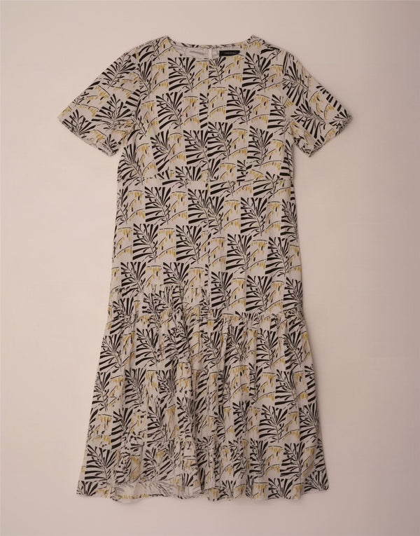 Marks & Spencer Womens Autograph Maxi Dress UK 14 Large Off White Floral