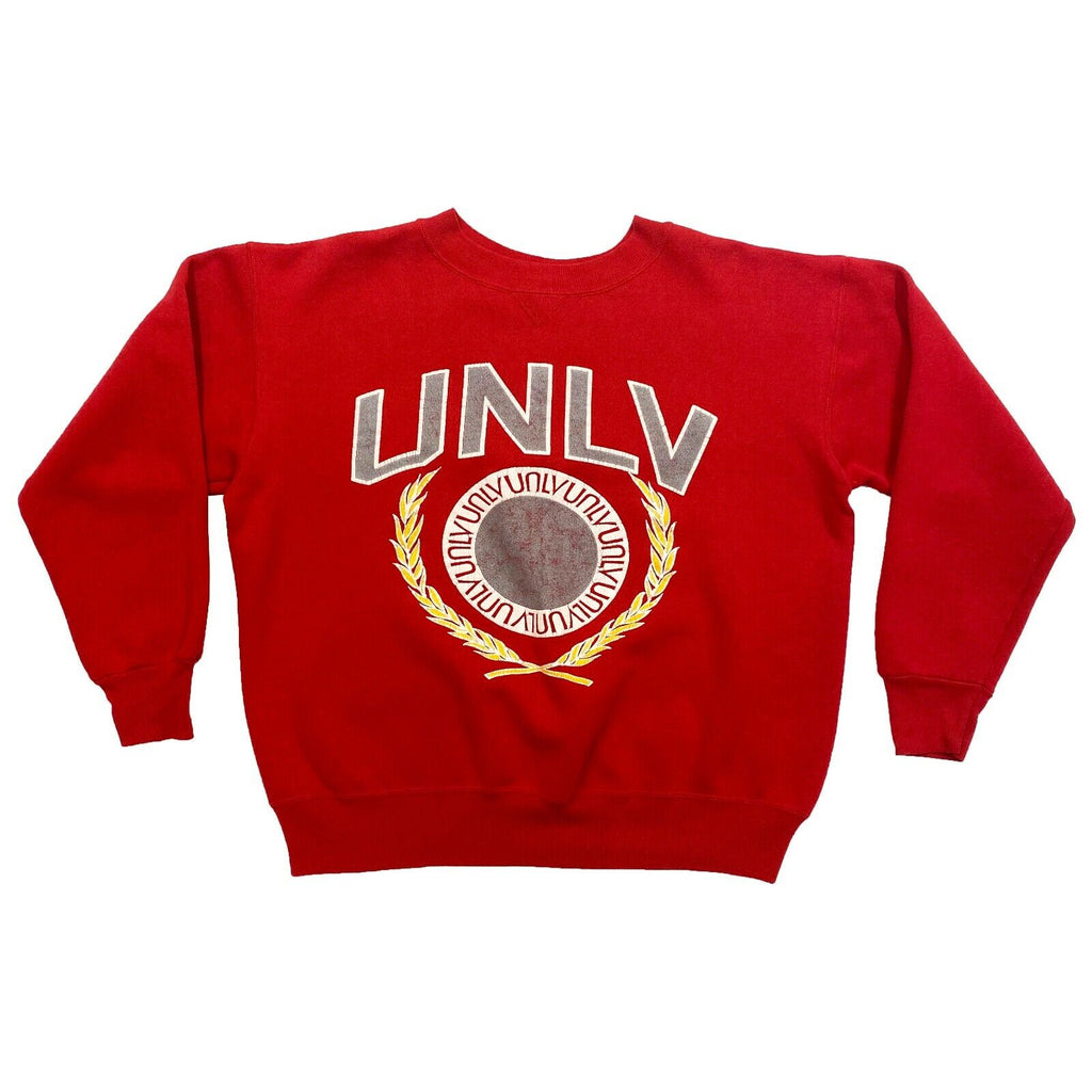 University of Nevada Las Vegas Champion Sweatshirt | Vintage 90s Varsity Collage | Vintage Messina Hembry | Thrift | Second-Hand Messina Hembry | Used Clothing | Messina Hembry 