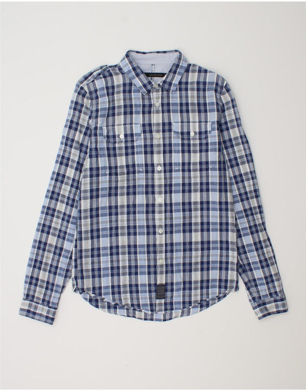 CALVIN KLEIN JEANS Boys Shirt 15-16 Years Large  Blue Check Cotton