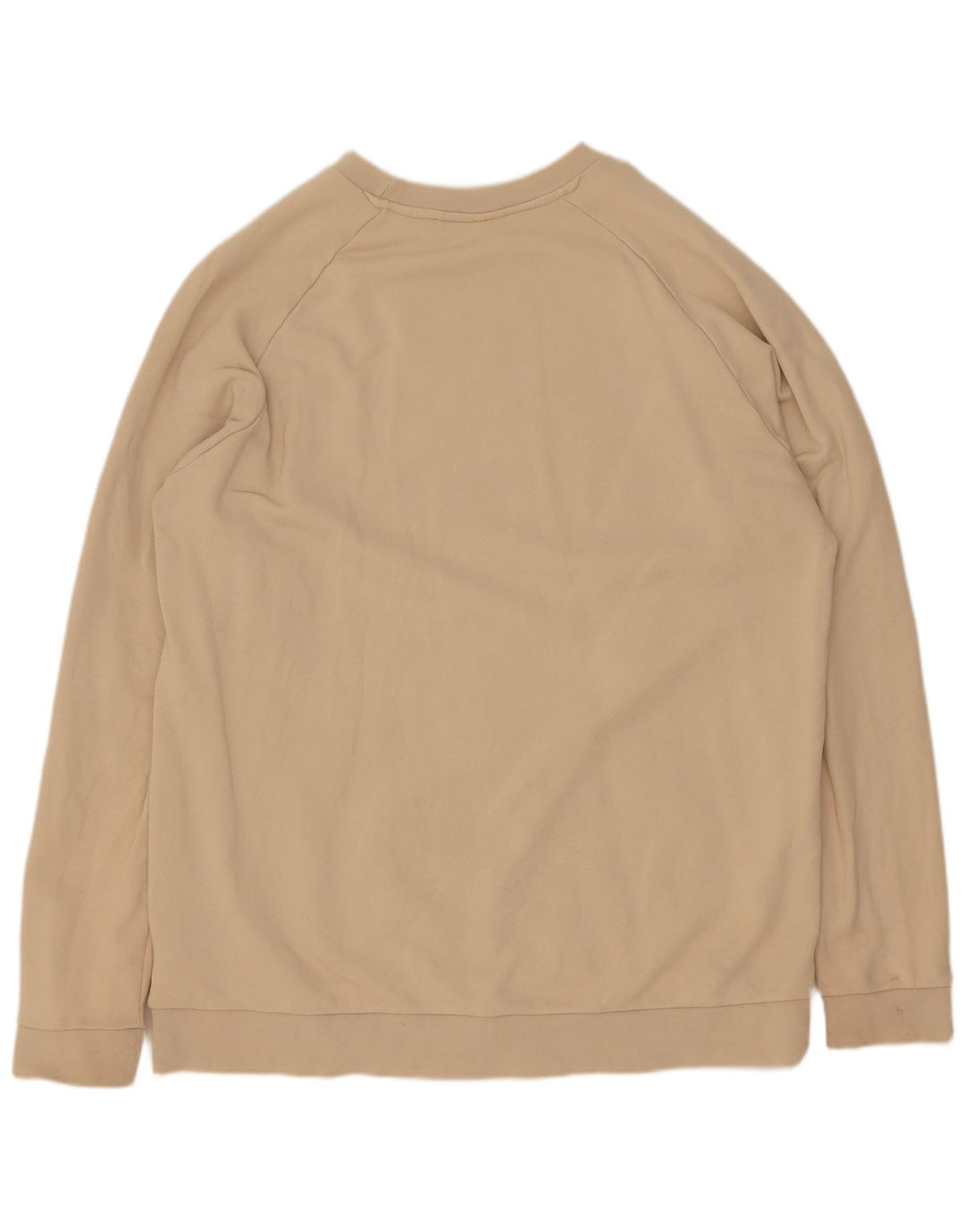 Adidas Mens Graphic Sweatshirt Jumper XL Beige Cotton