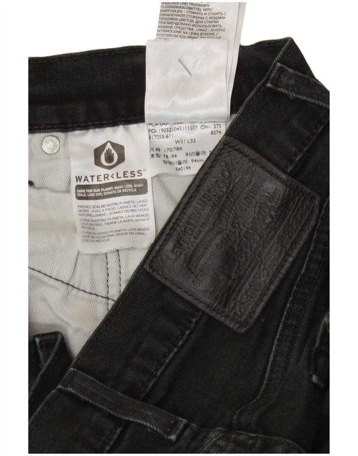 Levi's Mens 511 Slim Jeans W31 L26 Black Cotton