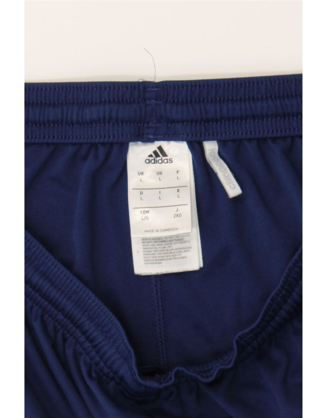 ADIDAS Boys Climacool Sport Shorts 15-16 Years Large Navy Blue Polyester Vintage Adidas and Second-Hand Adidas from Messina Hembry 