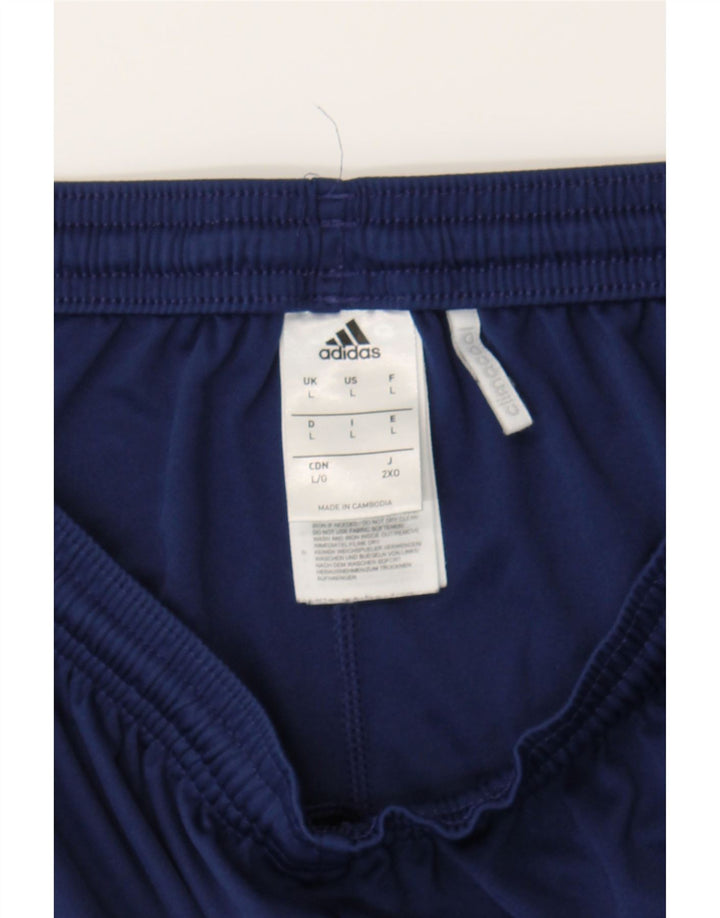 ADIDAS Boys Climacool Sport Shorts 15-16 Years Large Navy Blue Polyester Vintage Adidas and Second-Hand Adidas from Messina Hembry 