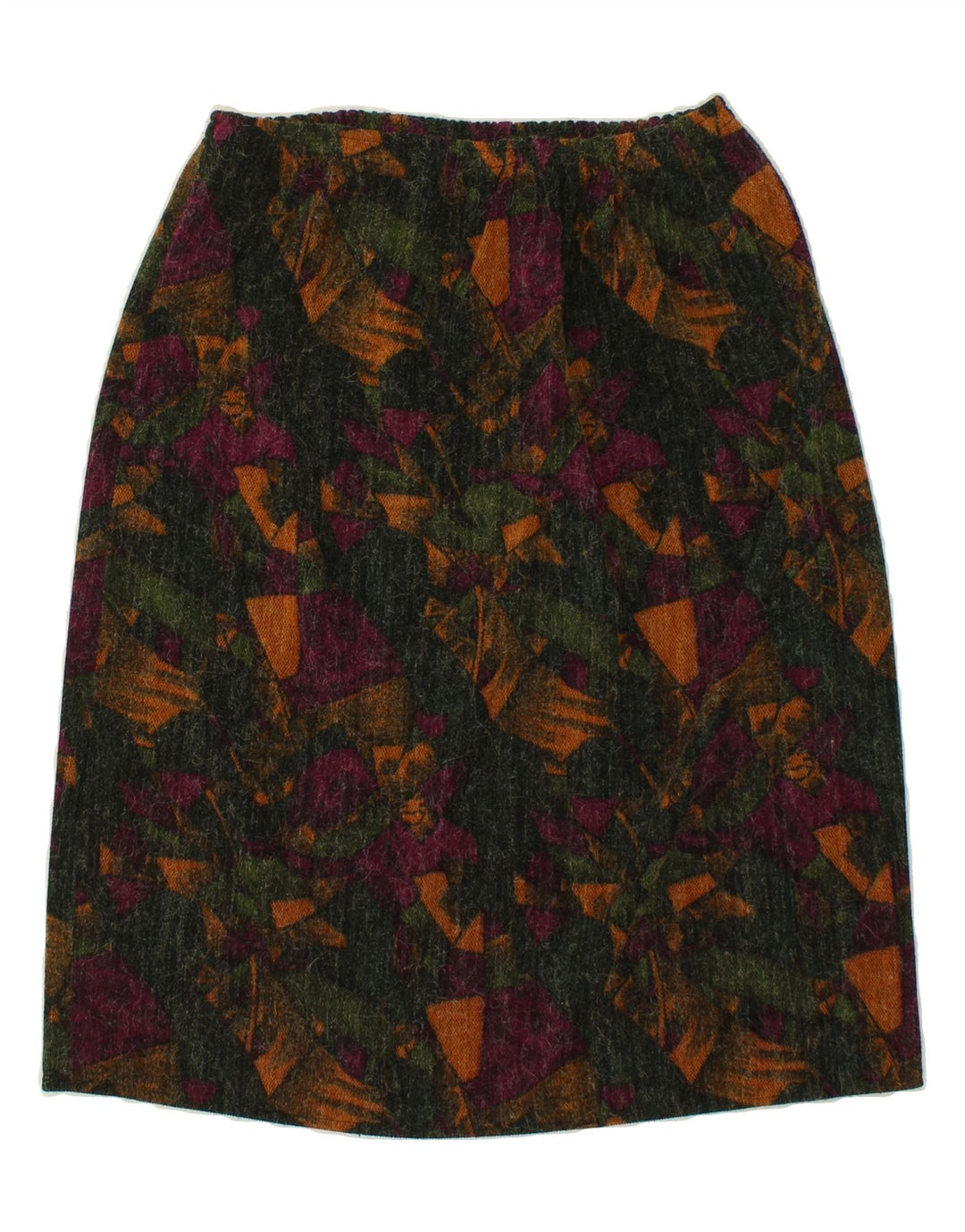 VINTAGE Womens Abstract Pattern Straight Skirt W34 Large  Multicoloured Vintage Vintage and Second-Hand Vintage from Messina Hembry 