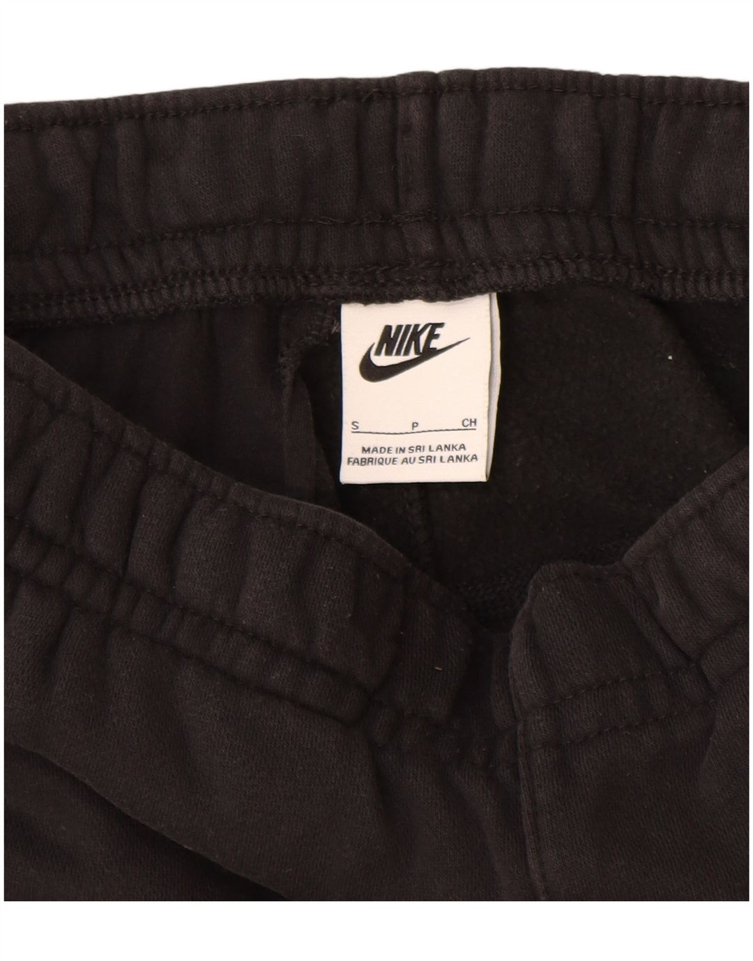 NIKE Mens Tracksuit Trousers Joggers Small Black Cotton
