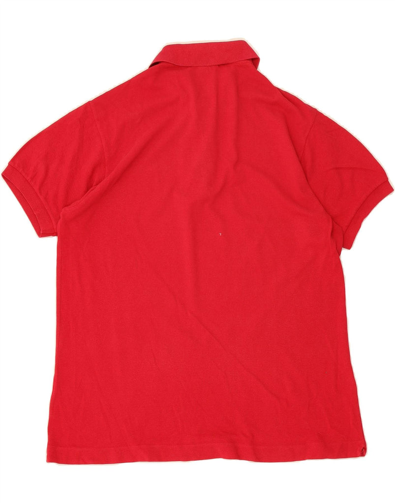 LACOSTE Mens Polo Shirt Medium Red Cotton Vintage Lacoste and Second-Hand Lacoste from Messina Hembry 