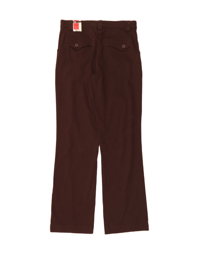 LEE Womens Straight Chino Trousers US 12 Large W32 L34 Brown Cotton Vintage Lee and Second-Hand Lee from Messina Hembry 