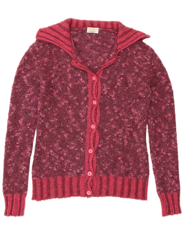 Oroblu Womens Shawl Neck Cardigan Sweater ULK 8 Small Pink Flecked