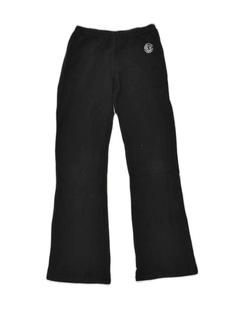 CHAMPION Girls Tracksuit Trousers 7-8 Years Black Cotton | Vintage Champion | Thrift | Second-Hand Champion | Used Clothing | Messina Hembry 