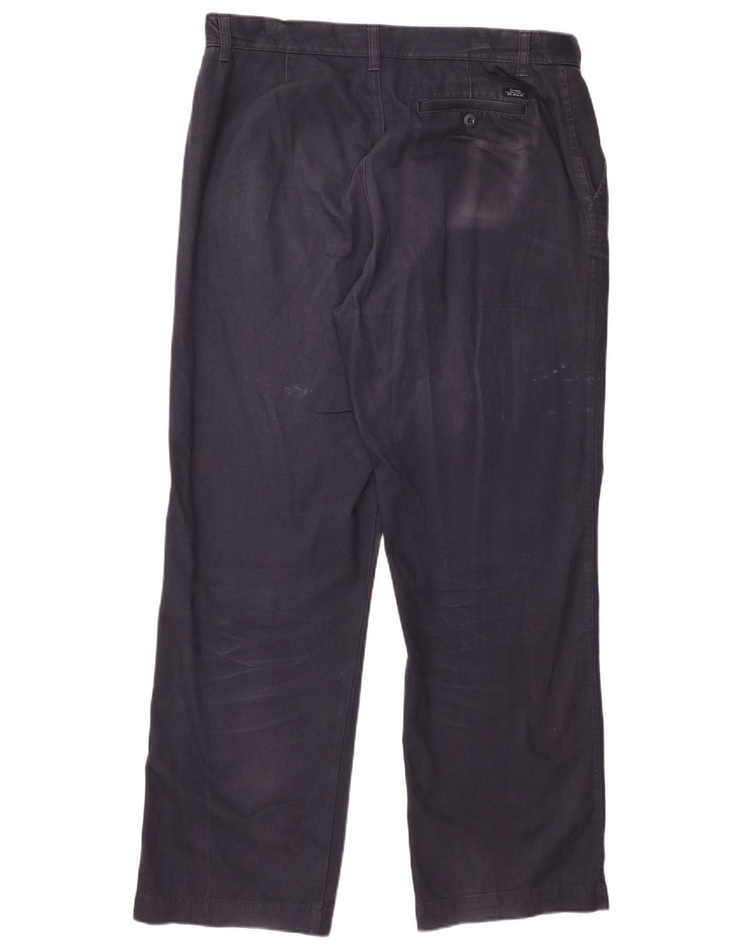 Marks & Spencer Mens Blue Harbour Straight Chino Trousers W36 L31 Navy