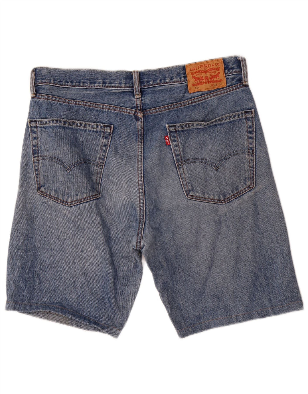 Levi's Mens 751 Denim Shorts W36 Large Blue Cotton