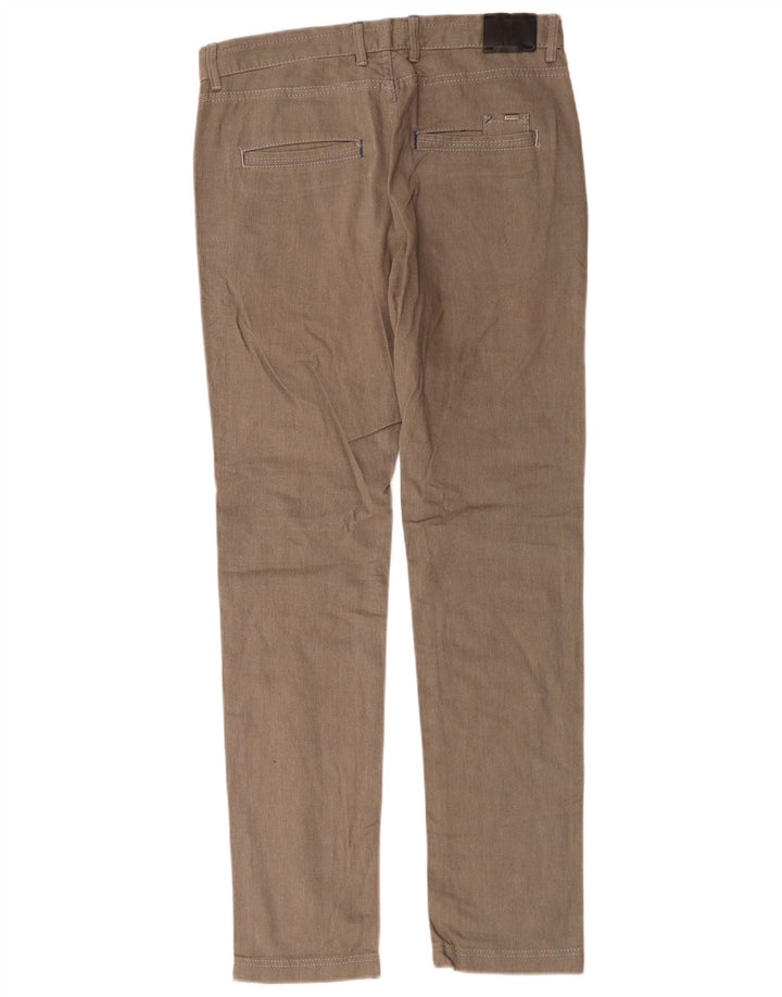 Zara Mens Slim Chino Trousers EU 38 Small W30 L31 Brown