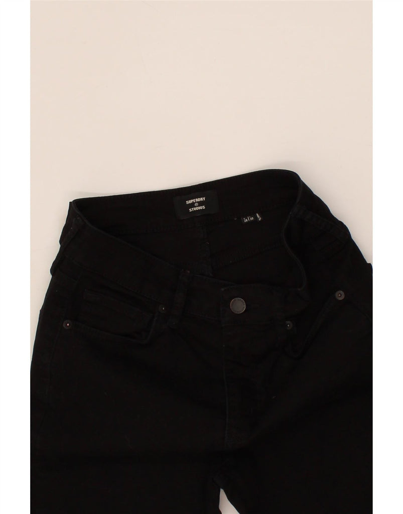 SUPERDRY Womens Studio Skinny Jeans W28 L26 Black Cotton Vintage Superdry and Second-Hand Superdry from Messina Hembry 