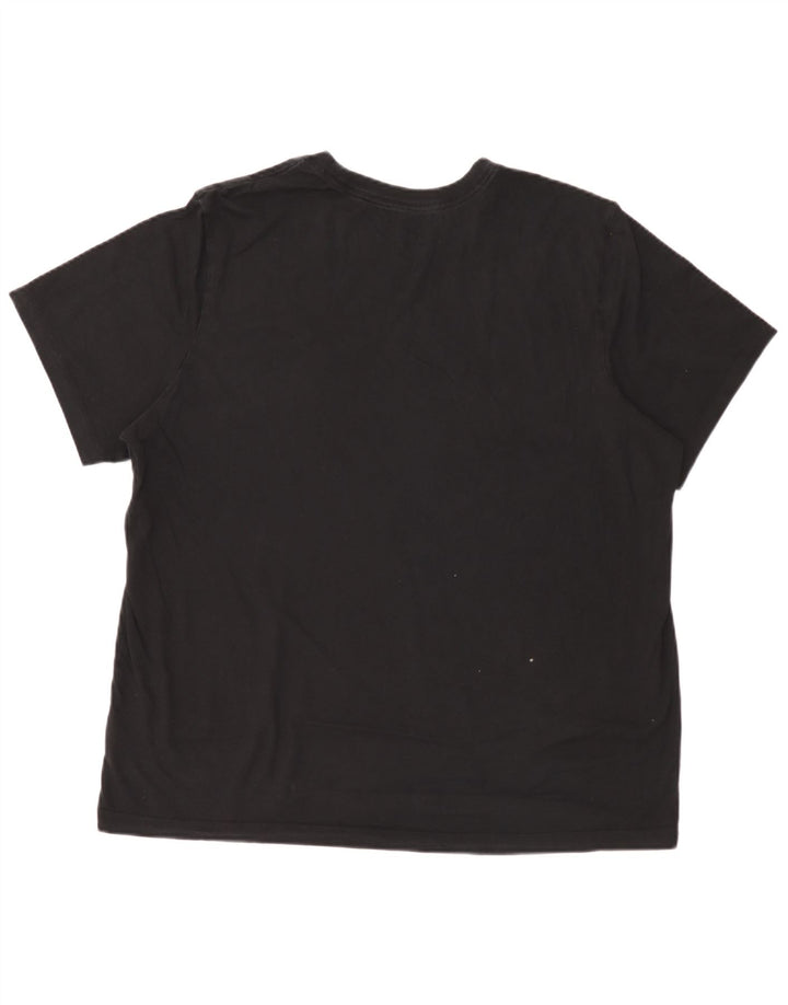 Nike Mens T-Shirt Top 2XL Black Cotton