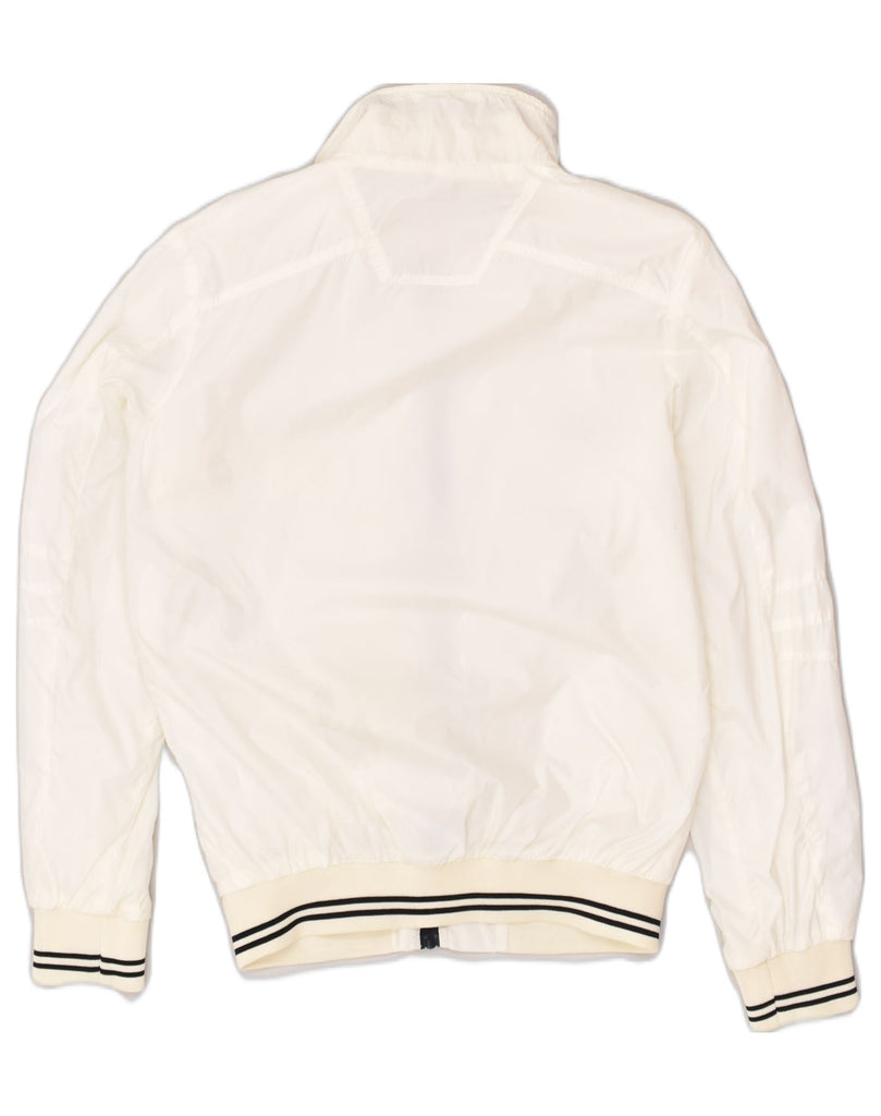 JACK & JONES Mens Bomber Jacket UK 36 Small White Nylon | Vintage Jack & Jones | Thrift | Second-Hand Jack & Jones | Used Clothing | Messina Hembry 