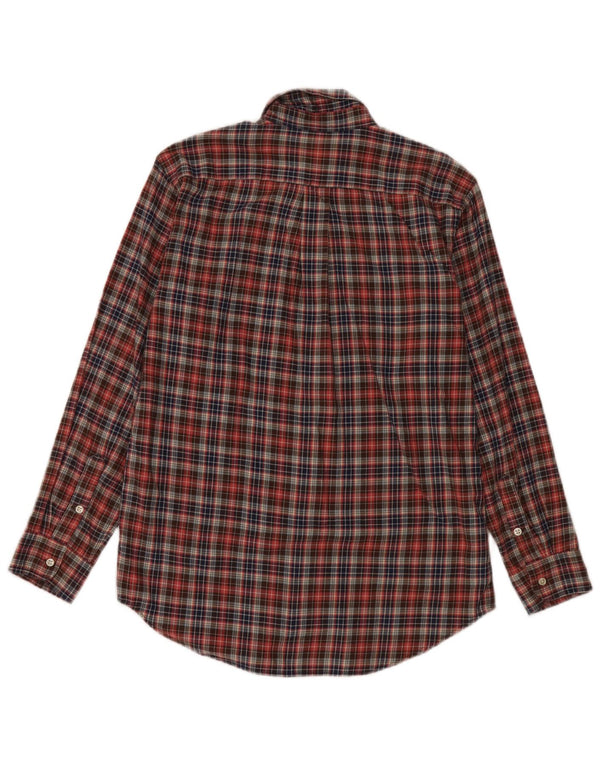 Ralph Lauren Boys Flannel Shirt 15-16 Years XL  Red Check Cotton