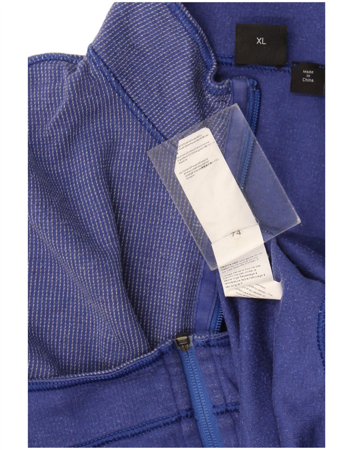 Hugo Boss Mens Tracksuit Top Jacket XL Blue Cotton