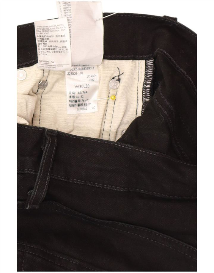 Levi's Mens Slim Jeans W30 L30 Black Cotton