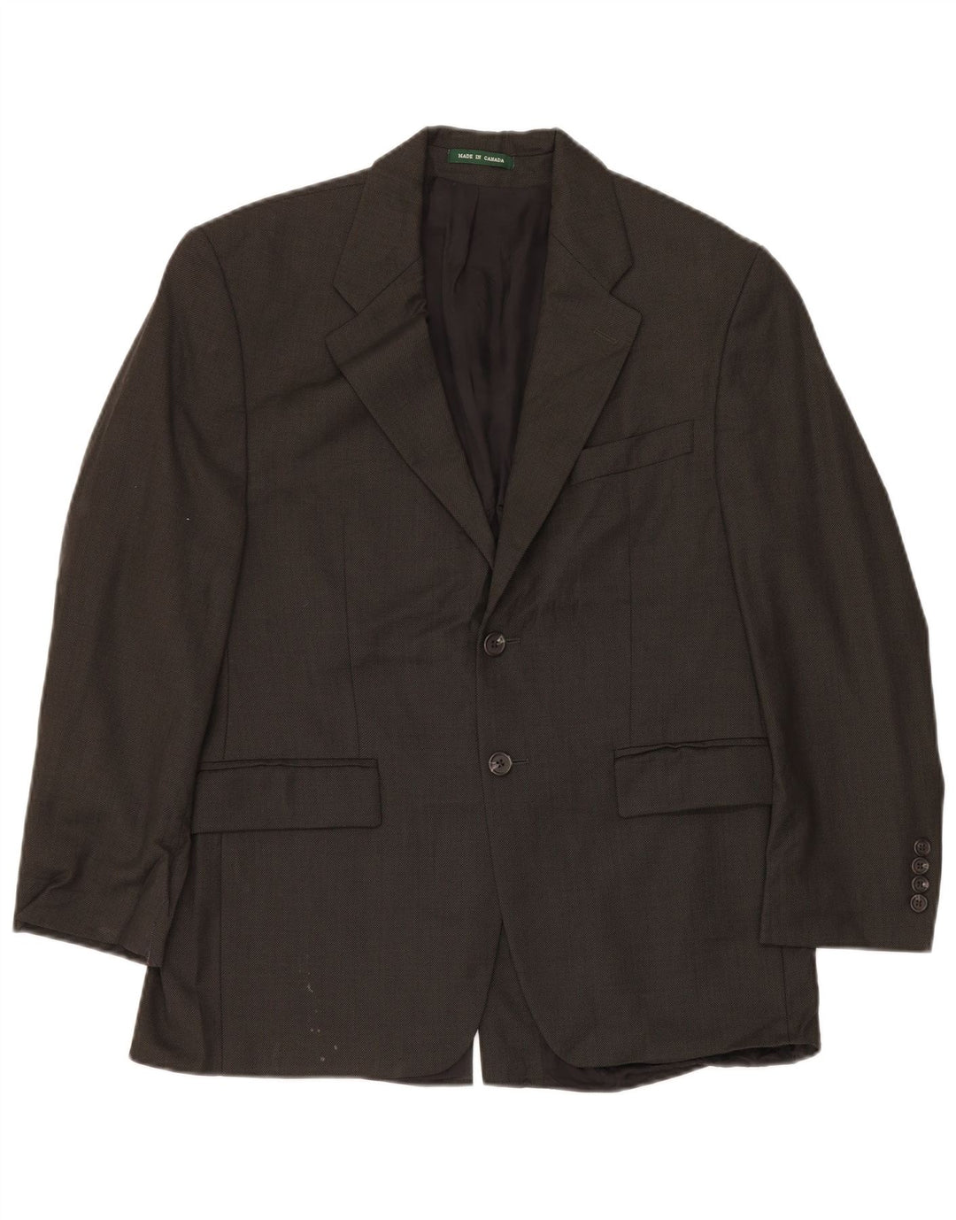 Ralph Lauren Mens 2 Button Blazer Jacket IT 56 2XL Black Wool