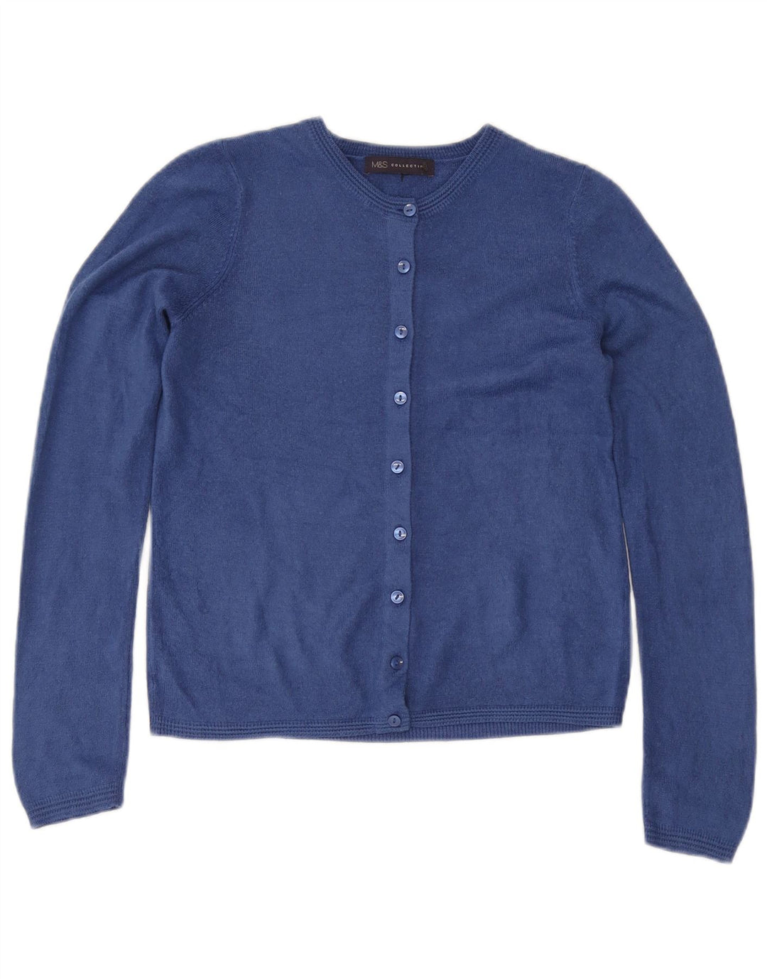 Marks & Spencer Womens Cardigan Sweater UK 6 XS Blue