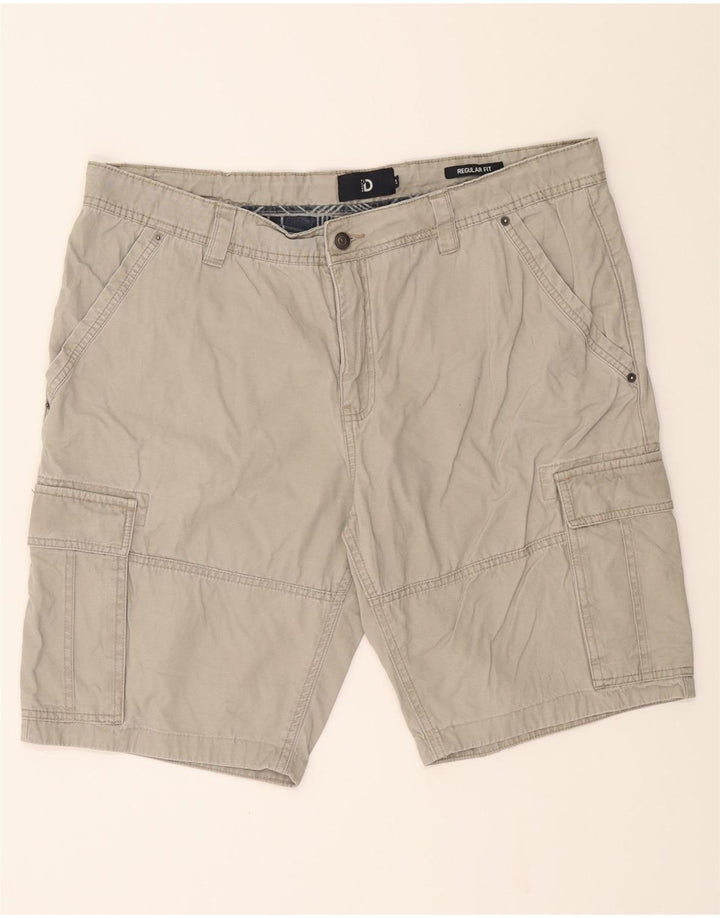 DACK'S Mens Regular Fit Cargo Shorts W38 XL Grey Cotton Vintage Dack's and Second-Hand Dack's from Messina Hembry 