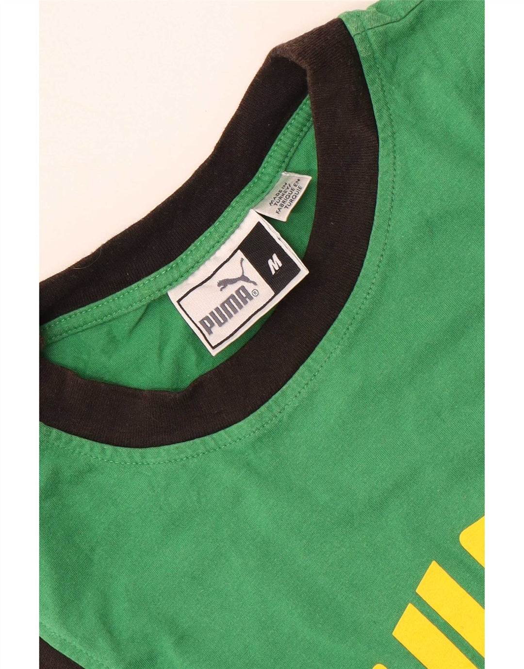 Puma Mens Graphic Vest Top Medium Green Colourblock