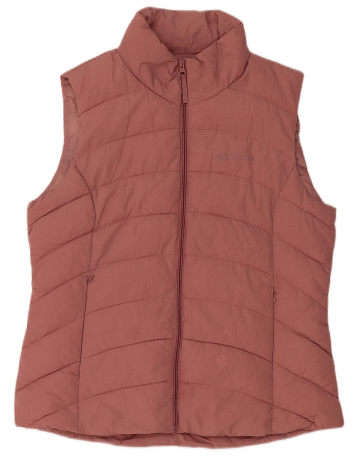 MOUNTAIN WAREHOUSE Womens Padded Gilet UK 14 Large Pink Polyester