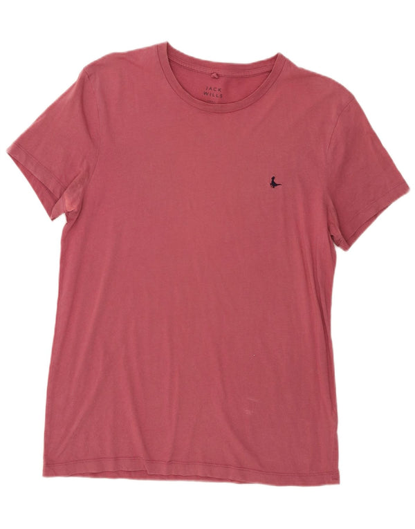 Jack Wills Mens T-Shirt Top Small Burgundy Cotton