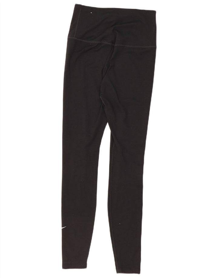 NIKE Womens Dri Fit Leggings UK 8 Small  Black Polyester