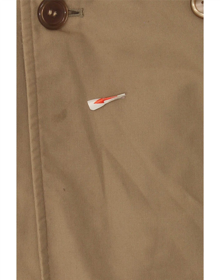 Vintage Mens Trench Coat UK 36 Small Beige Classic